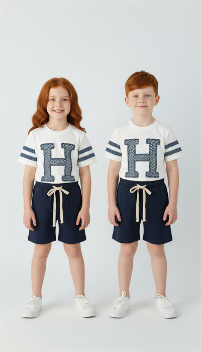 High Five Baskılı Şortlu Takım