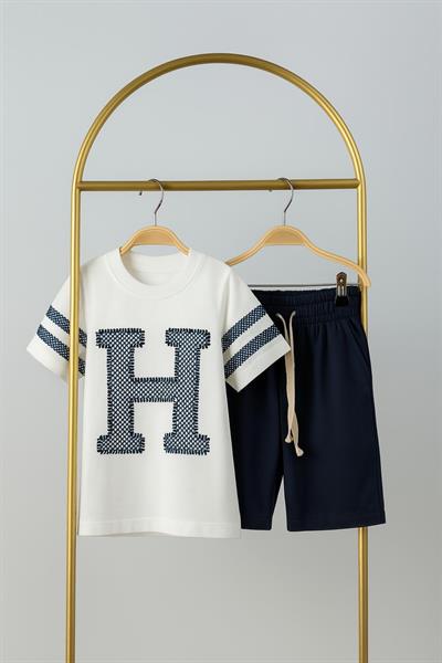 High Five Baskılı Şortlu Takım