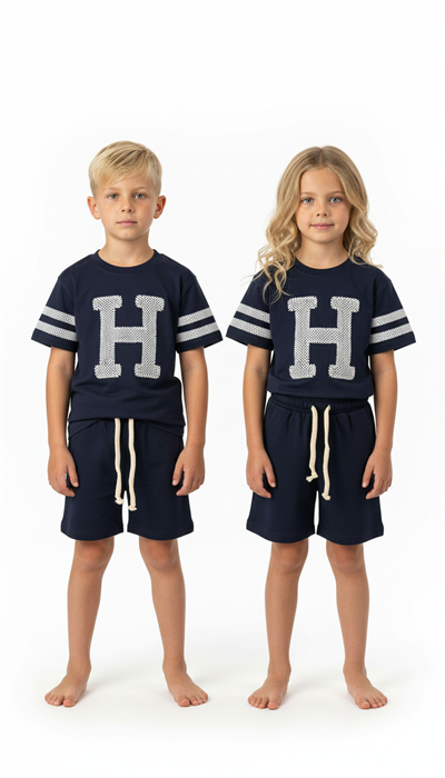 High Five Baskılı Şortlu Takım