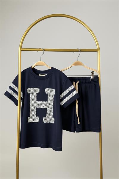 High Five Baskılı Şortlu Takım