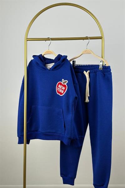 Kapüşonlu New York Nakış İşlemeli Eşofman Takımı