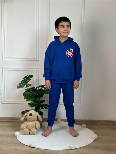 Kapüşonlu New York Nakış İşlemeli Eşofman Takımı