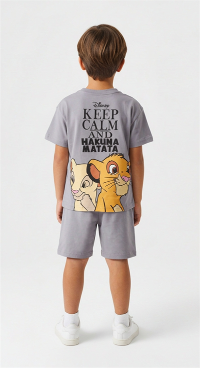 Keep Calm Lion King Şortlu Takım