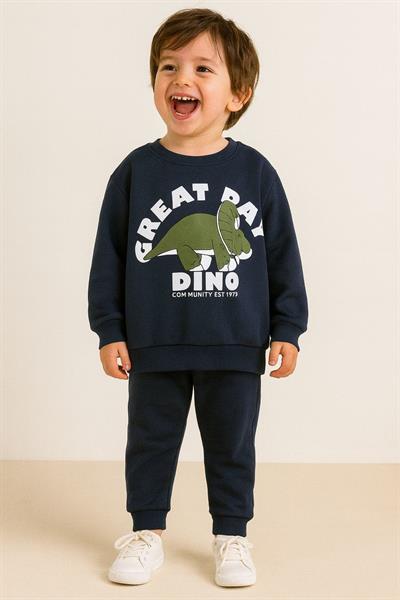 Lacivert Dino Eşofman Takımı