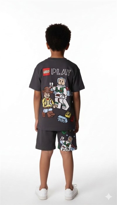 Lego Play Sırt Baskılı Şortlu Takım