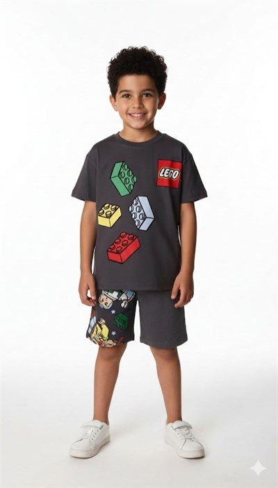 Lego Play Sırt Baskılı Şortlu Takım