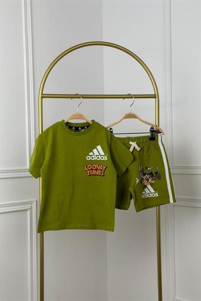 Looney Tunes Spor Logo Baskılı Şortlu Takım