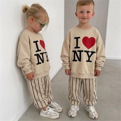 Love NY Çizgili Eşofman Takımı