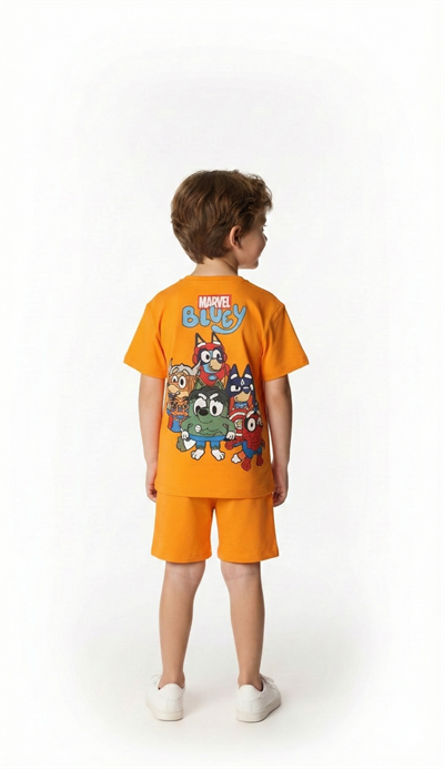 Marvel Bluey Şortlu Takım