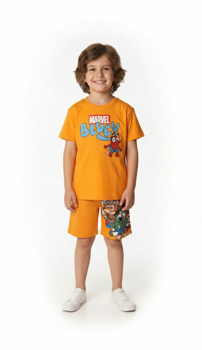 Marvel Bluey Şortlu Takım