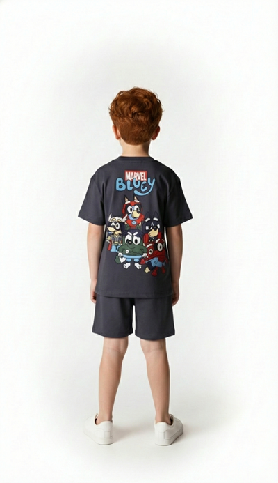 Marvel Bluey Şortlu Takım