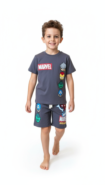 Marvel Super Heroes Şortlu Takım