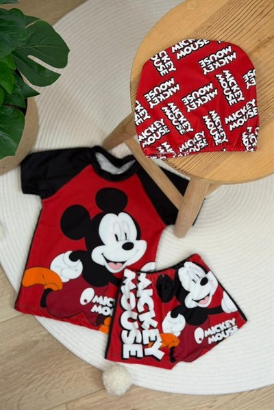 Mickey Boneli Şortlu Mayo
