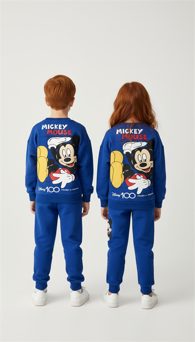 Mickey Mouse Disney Yüzüncü Yıl Baskılı Eşofman Takımı