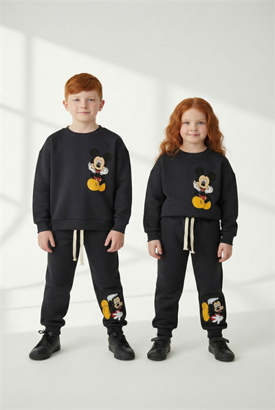 Mickey Mouse Disney Yüzüncü Yıl Baskılı Eşofman Takımı