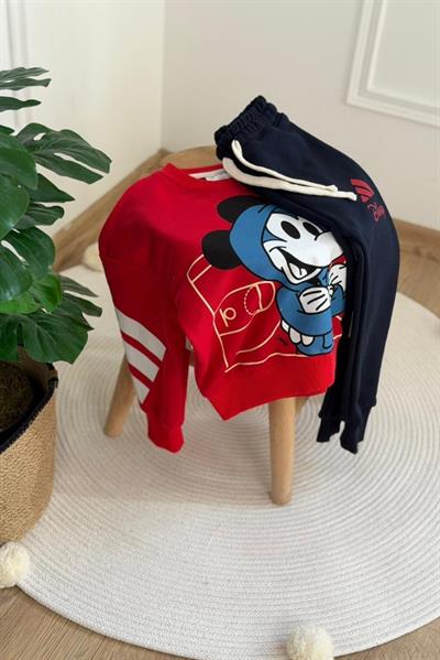 Mickey Mouse Spor Logolu Eşofman Takımı