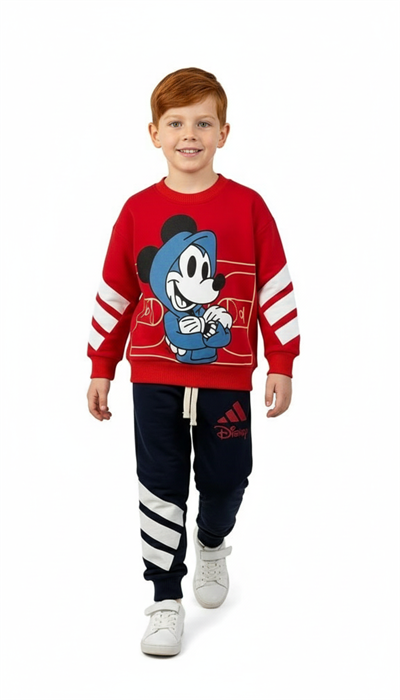 Mickey Mouse Spor Logolu Eşofman Takımı