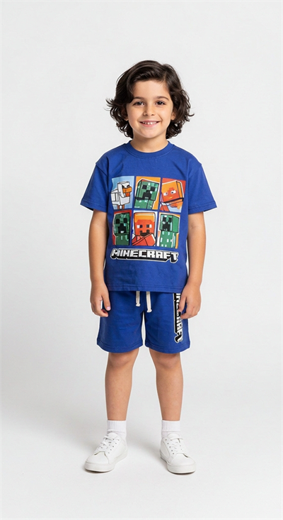 Minecarft Şortlu Takım