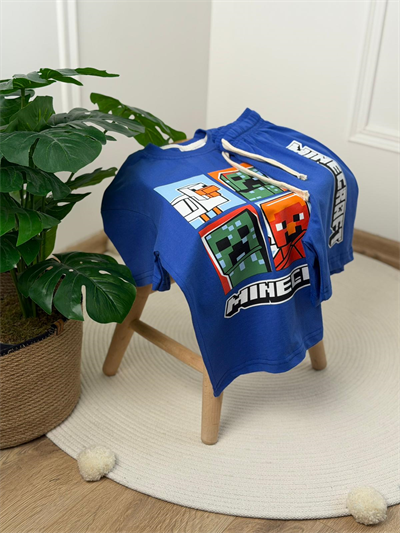 Minecarft Şortlu Takım