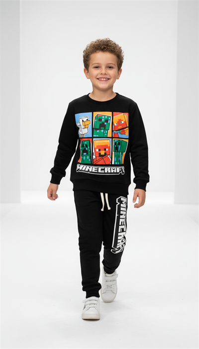 Minecraft Baskılı Eşofman Takımı