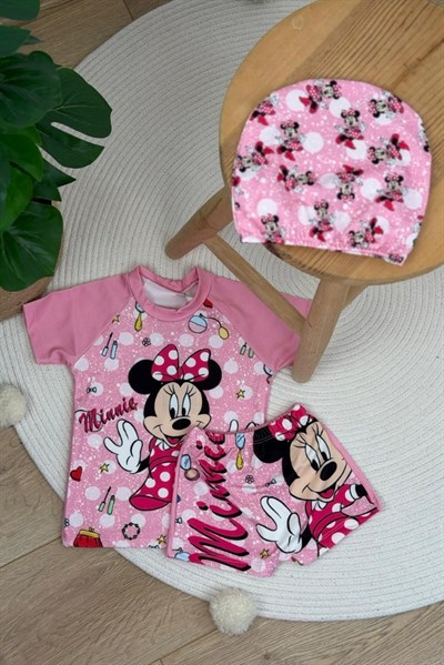 Minnie Boneli Şortlu Mayo