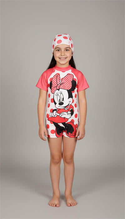 Minnie Mouse Puantiyeli Tulum Mayo