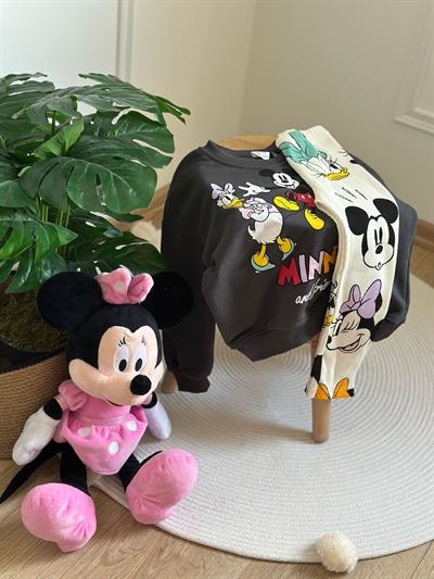Minnie Ve Arkadaşları Fitilli Taytlı Takım