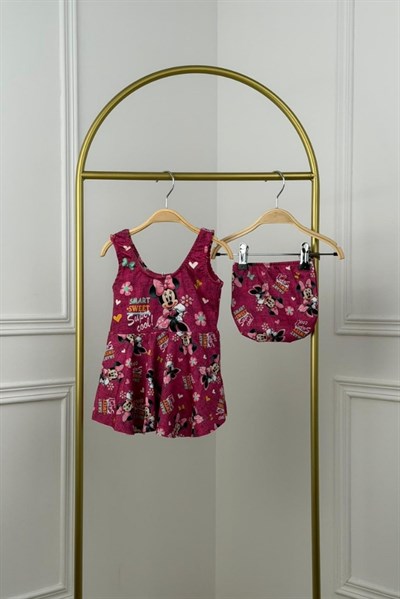 Minnie Volanlı Boneli Mayo