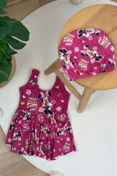 Minnie Volanlı Boneli Mayo