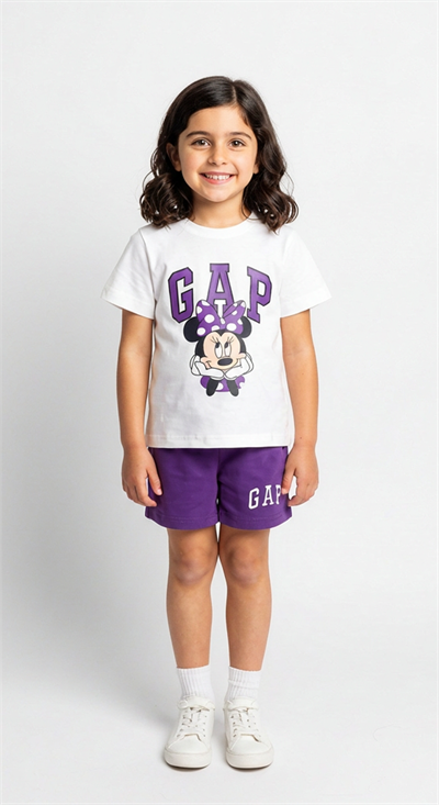 Mor Gap Minnie Şortlu Takım