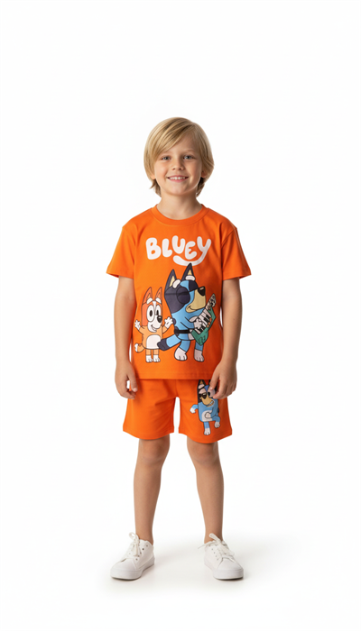 Müzikal Blueyi Şortlu Takım