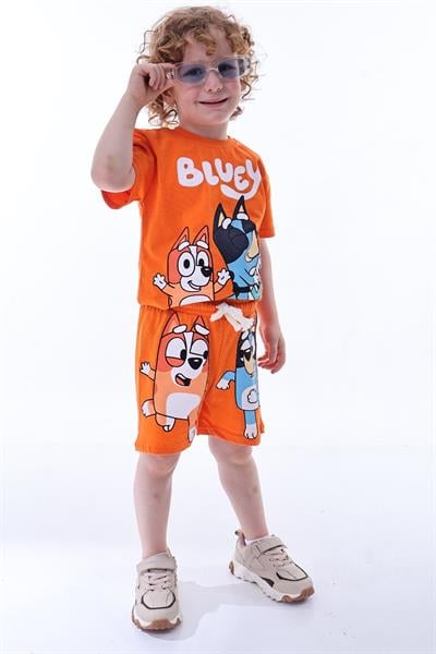 Müzikal Blueyi Şortlu Takım