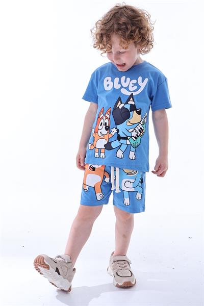 Müzikal Blueyi Şortlu Takım