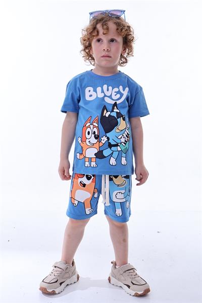 Müzikal Blueyi Şortlu Takım