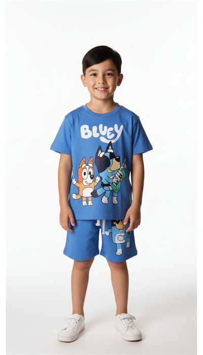 Müzikal Blueyi Şortlu Takım