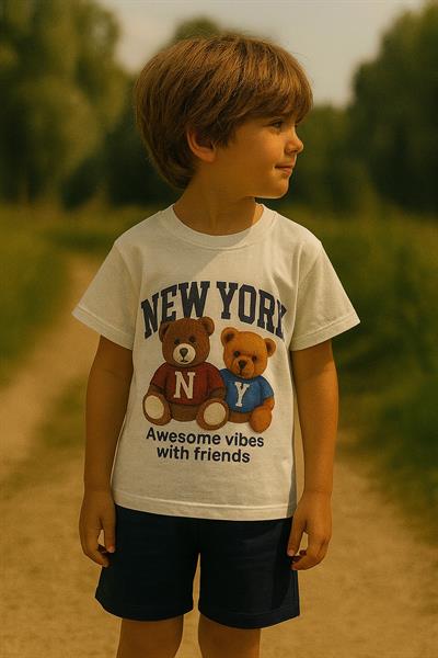 New York Teddy Şortlu Takım