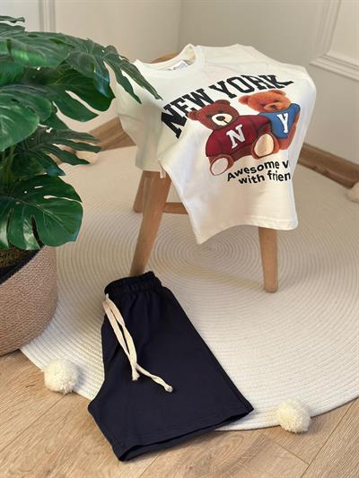 New York Teddy Şortlu Takım