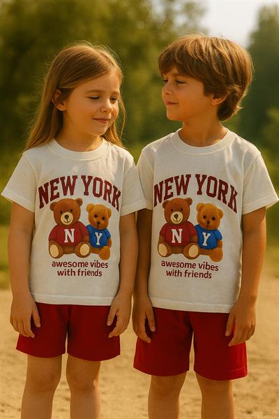 New York Teddy Şortlu Takım