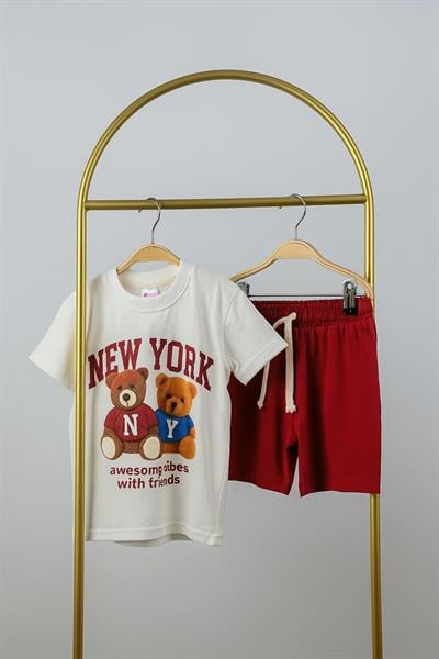 New York Teddy Şortlu Takım