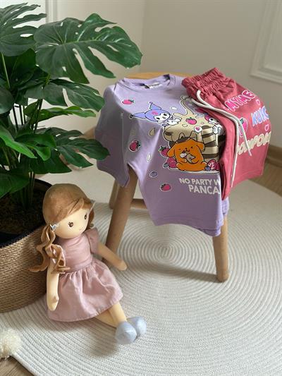 Pancakes Kuromi Şortlu Takım