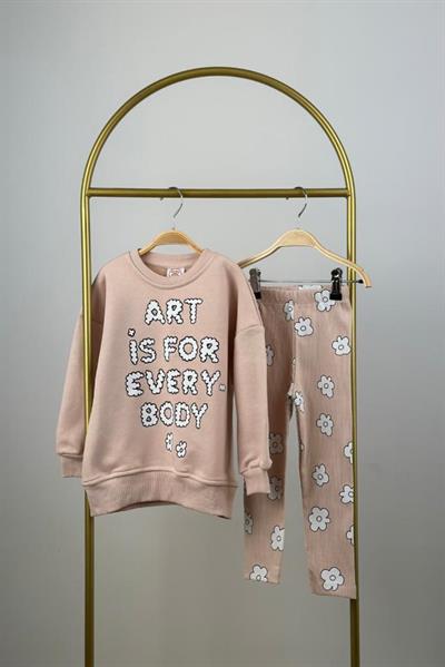 Papatya Baskılı Taytılı Takım