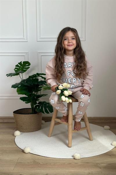 Papatya Baskılı Taytılı Takım