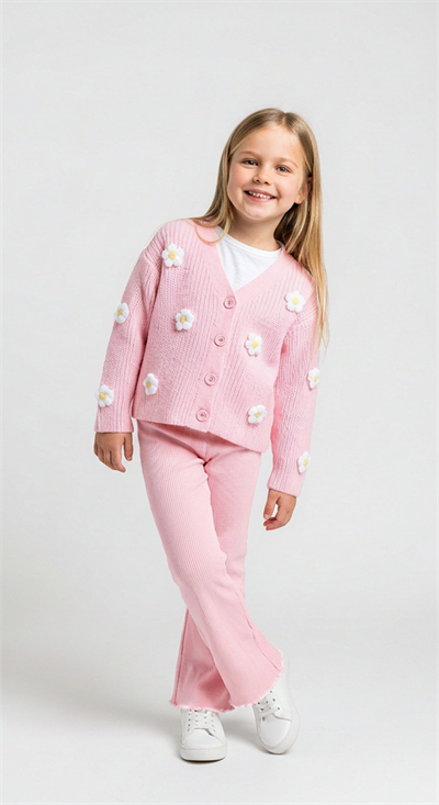 Papatya Desenli Triko