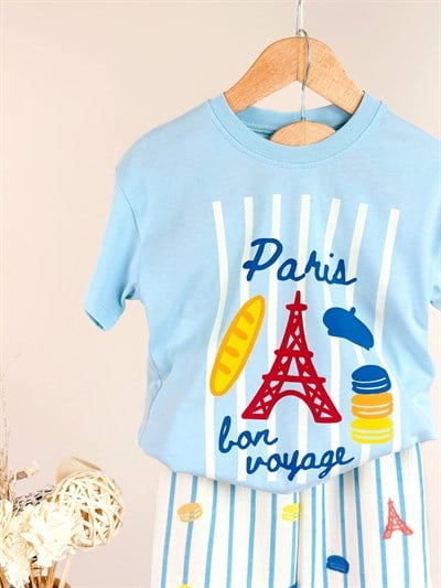 Paris Çizgili Eşofman Takımı