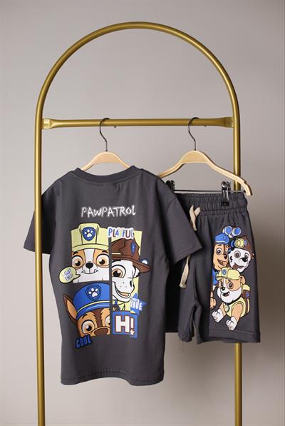 Paw Patrol Playful Sırt Baskılı  Şortlu Takım