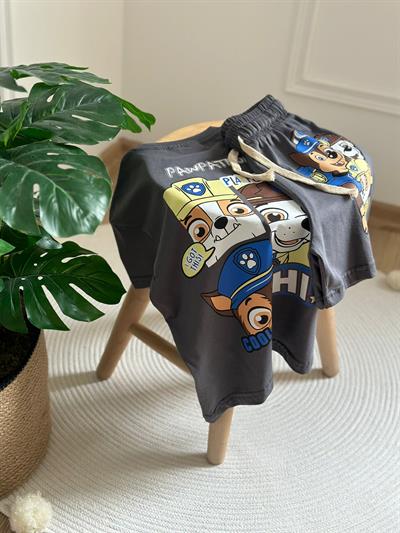 Paw Patrol Playful Sırt Baskılı  Şortlu Takım