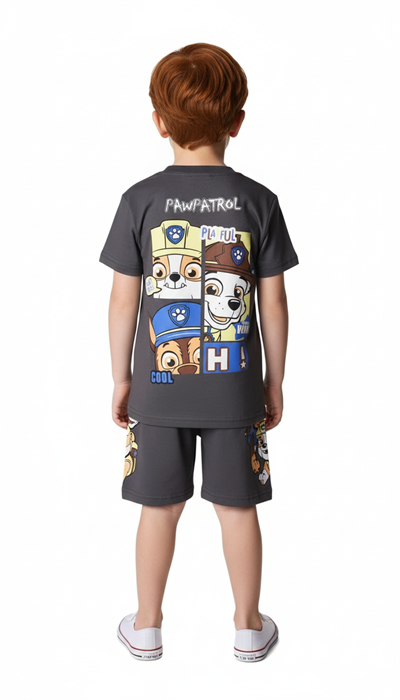 Paw Patrol Playful Sırt Baskılı  Şortlu Takım