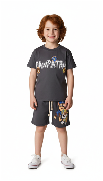 Paw Patrol Playful Sırt Baskılı  Şortlu Takım