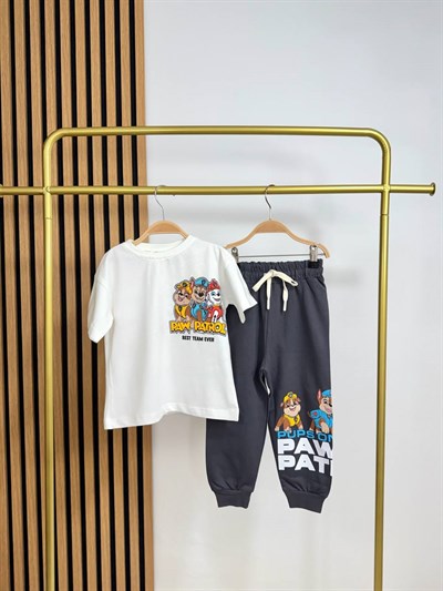 Paw Patrol Rubble Sırt Baskılı Eşofman Takımı