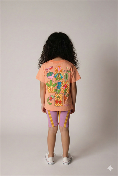 Pembe Cherry Şortlu Takım